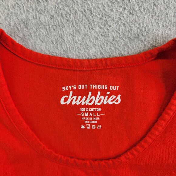 Chubbies Shirt Mens S Red Muscle Tank Get Buckets Beer River Floating Lake - Picture 7 of 10